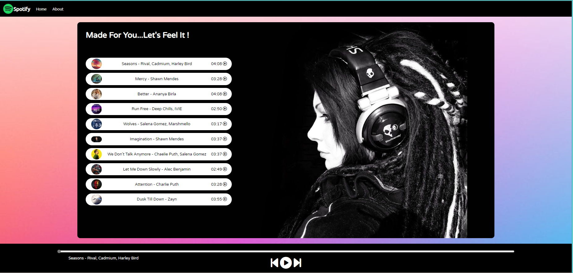 Spotify Clone Website